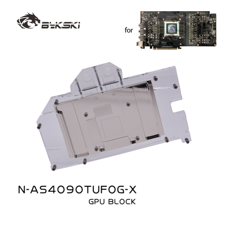 Rtx 4090 Water Block - Bykski GPU كتلة المياه ل ASUS