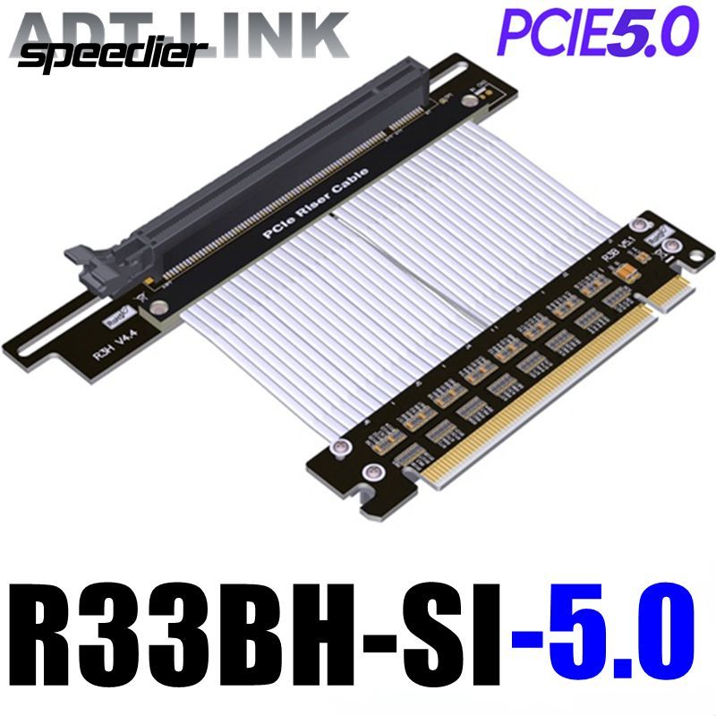2022 جديد الناهض PCIE 5.0 16x  - مراجعة Pcie 5.0 Gpu Riser Cable وسعره