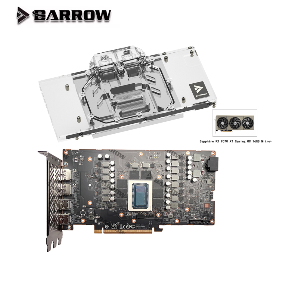 بارو GPU كتلة المياه لـ Sapphi - مراجعة Rx 9070 16Gb وسعره