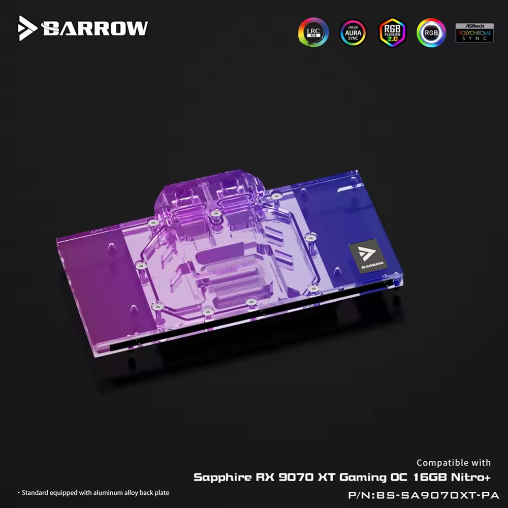 بارو GPU كتلة المياه لـ Sapphi - مراجعة Rx 9070 16Gb وسعره