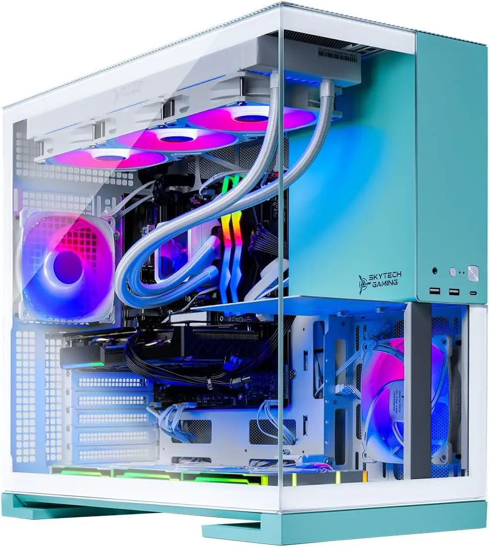 جهاز كمبيوتر مكتبي Skytech Gam - مراجعة Rtx 5080 16Gb وسعره
