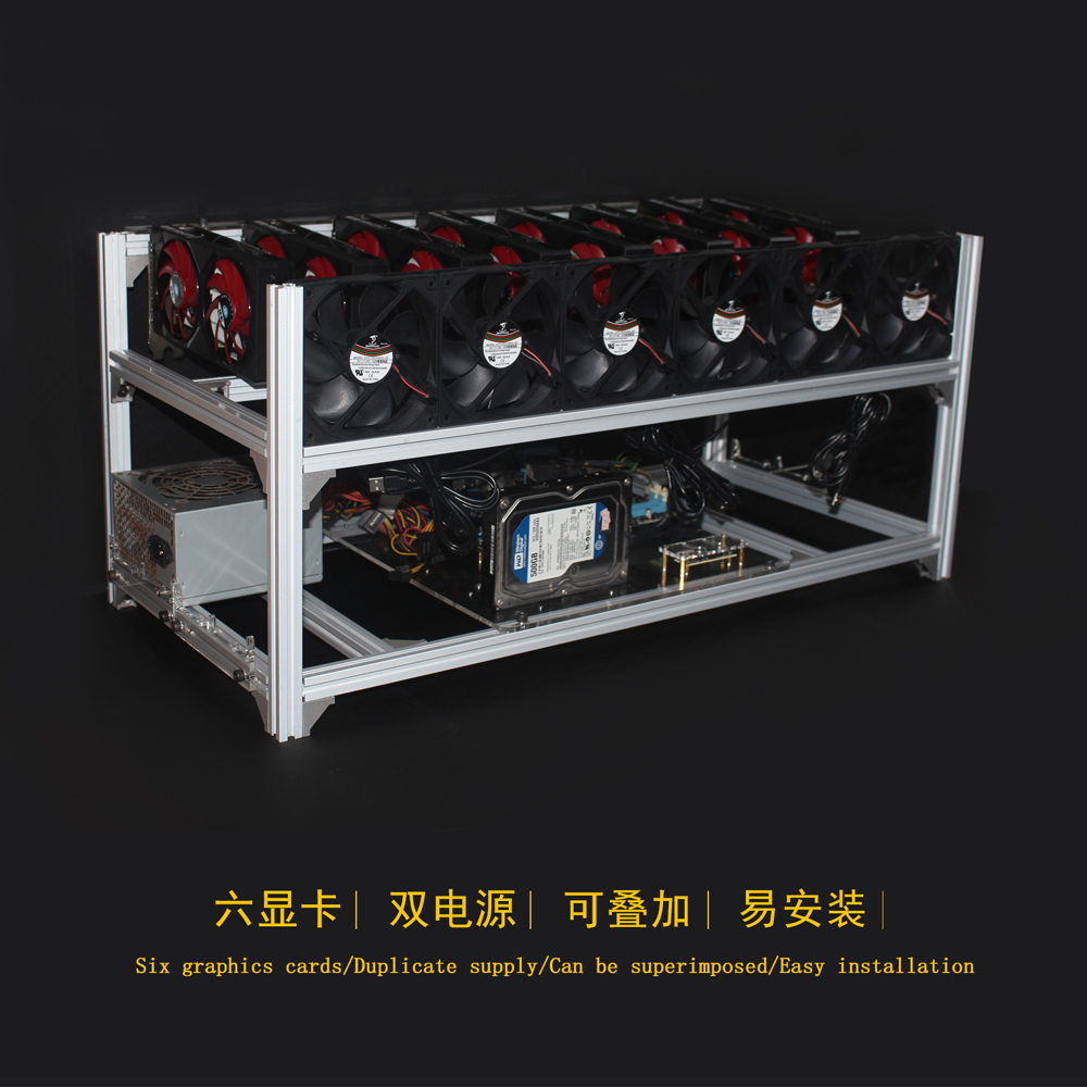 6 8 12 19 وحدة معالجة الرسومات - مراجعة Gpu Mining Rig Frame 8 Gpu وسعره