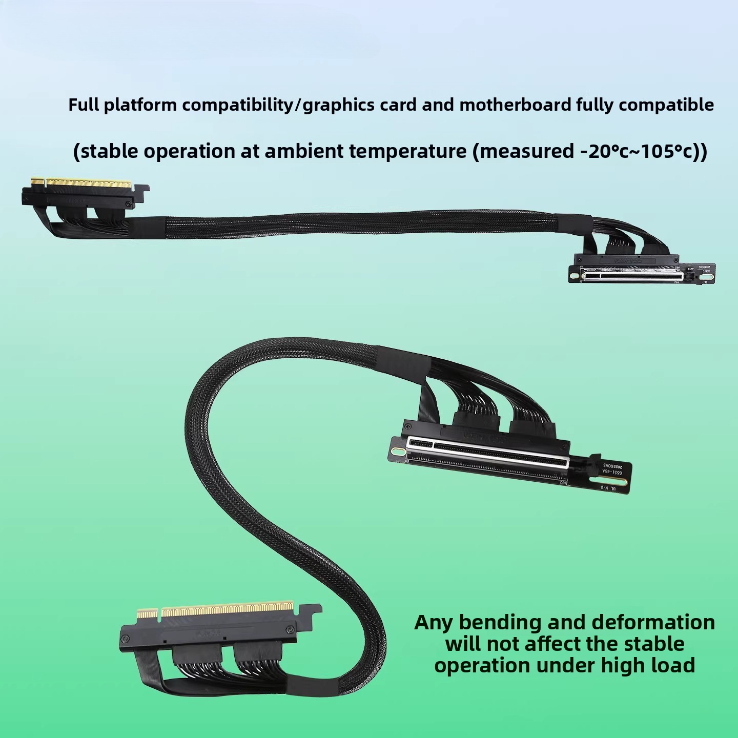 كابل تمديد بطاقة الرسومات PCIE - مراجعة Pcie 5.0 Gpu Riser Cable وسعره